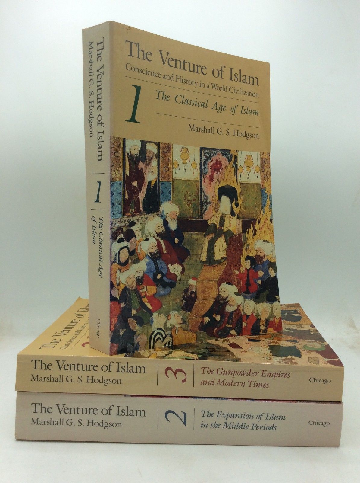 THE VENTURE OF ISLAM – Marshall G.S. Hodgson – 1991 – 3 vol – religion history