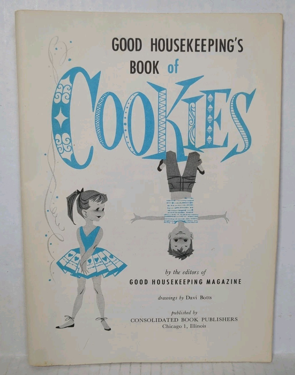 Vtg Good Housekeeping Book of Cookies 1958 Cookbook Davi Botts Retro Baking