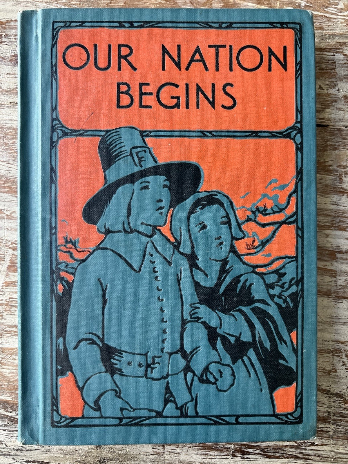 1st Ed Our Nation Begins by Barker, Dodd, Webb. 1932, HC, Row, Peterson & Co.
