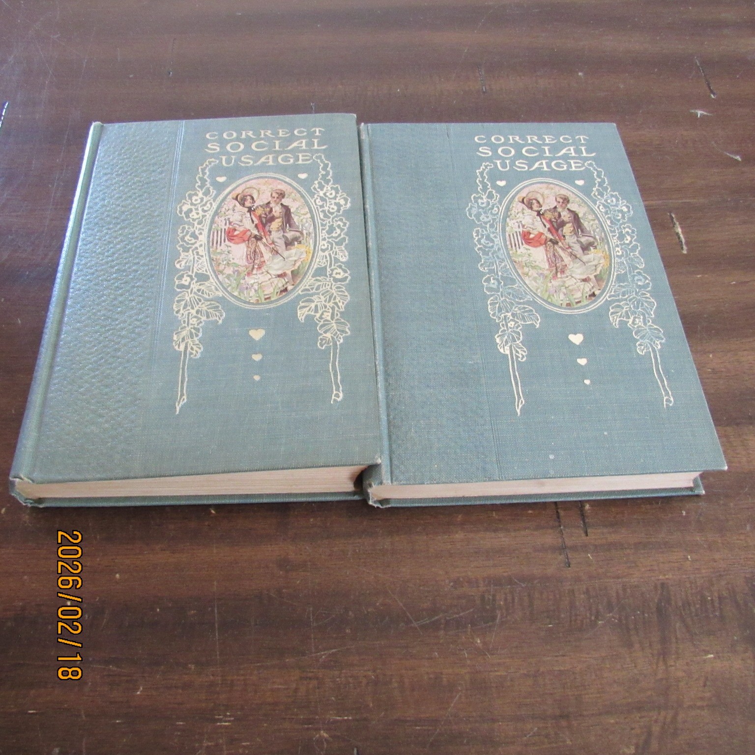 Correct Social Usage-2 Volume Set-1907-New York Society of Self-Culture-9th Ed