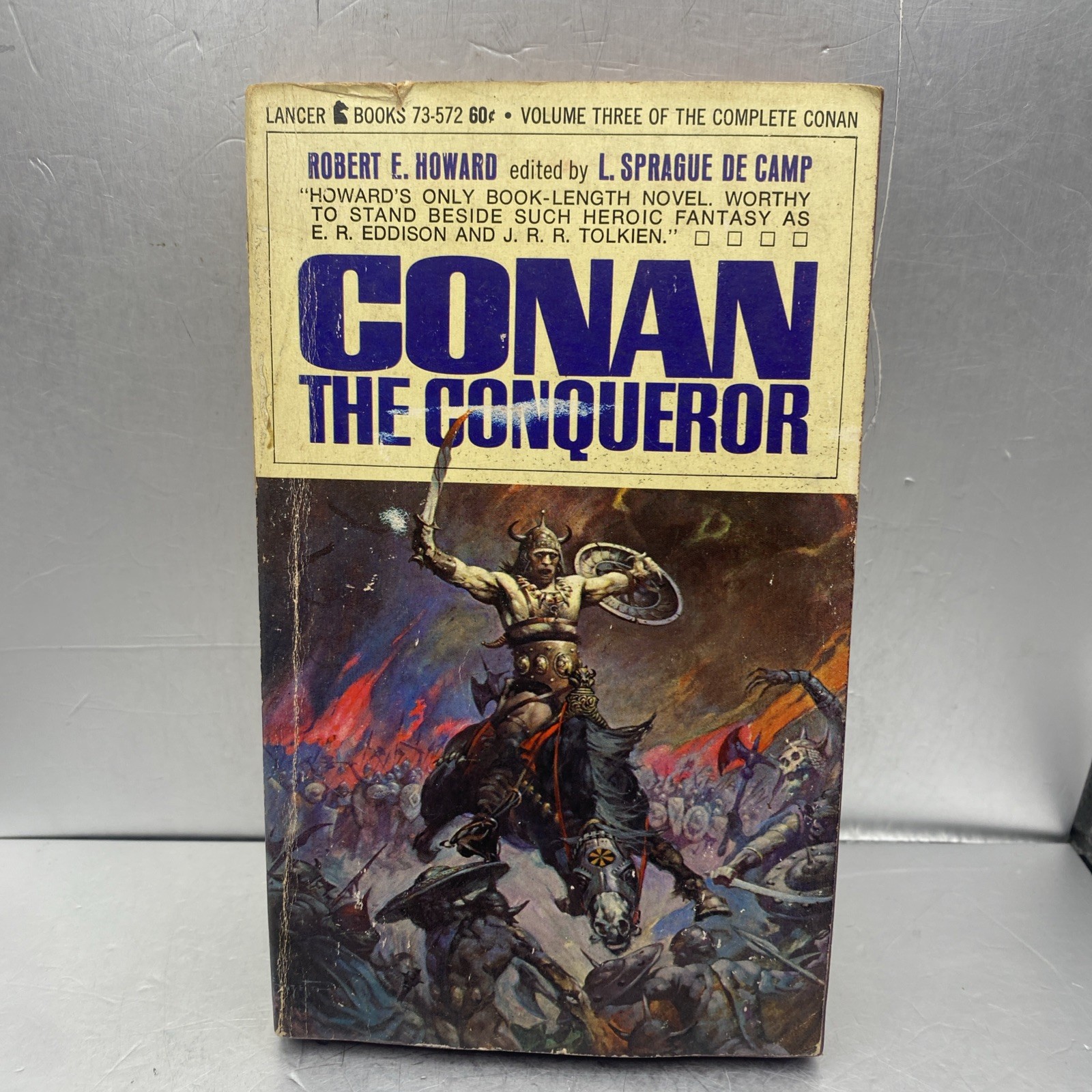 Conan The Conqueror Volume #3 By Robert E. Howard Lancer 1967 Vintage Paperback
