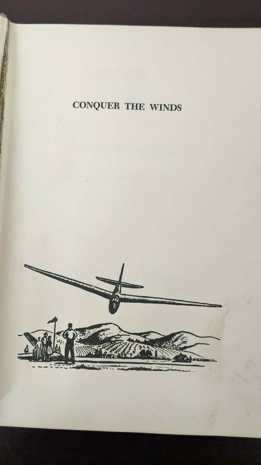 HC Book – Conquer the Winds. Rydberg Sail Planes Gliders Soaring 1957 1st Ed