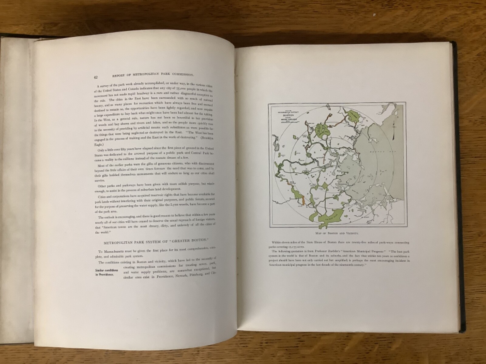 1906 2nd Annual Report Of The RI Board Of Metropolitan Park Commissioners Maps
