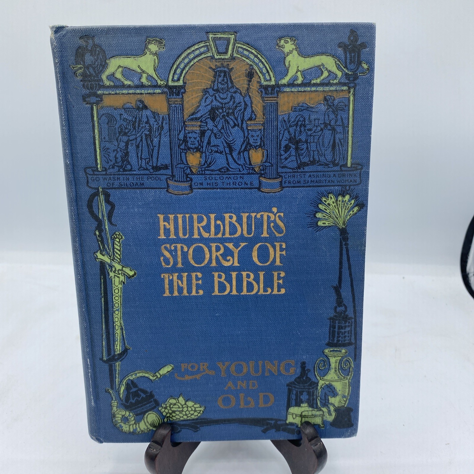 Hurlbut’s Story of The Bible Young & Old SALESMAN DUMMY COPY HC Book 1904 RARE!