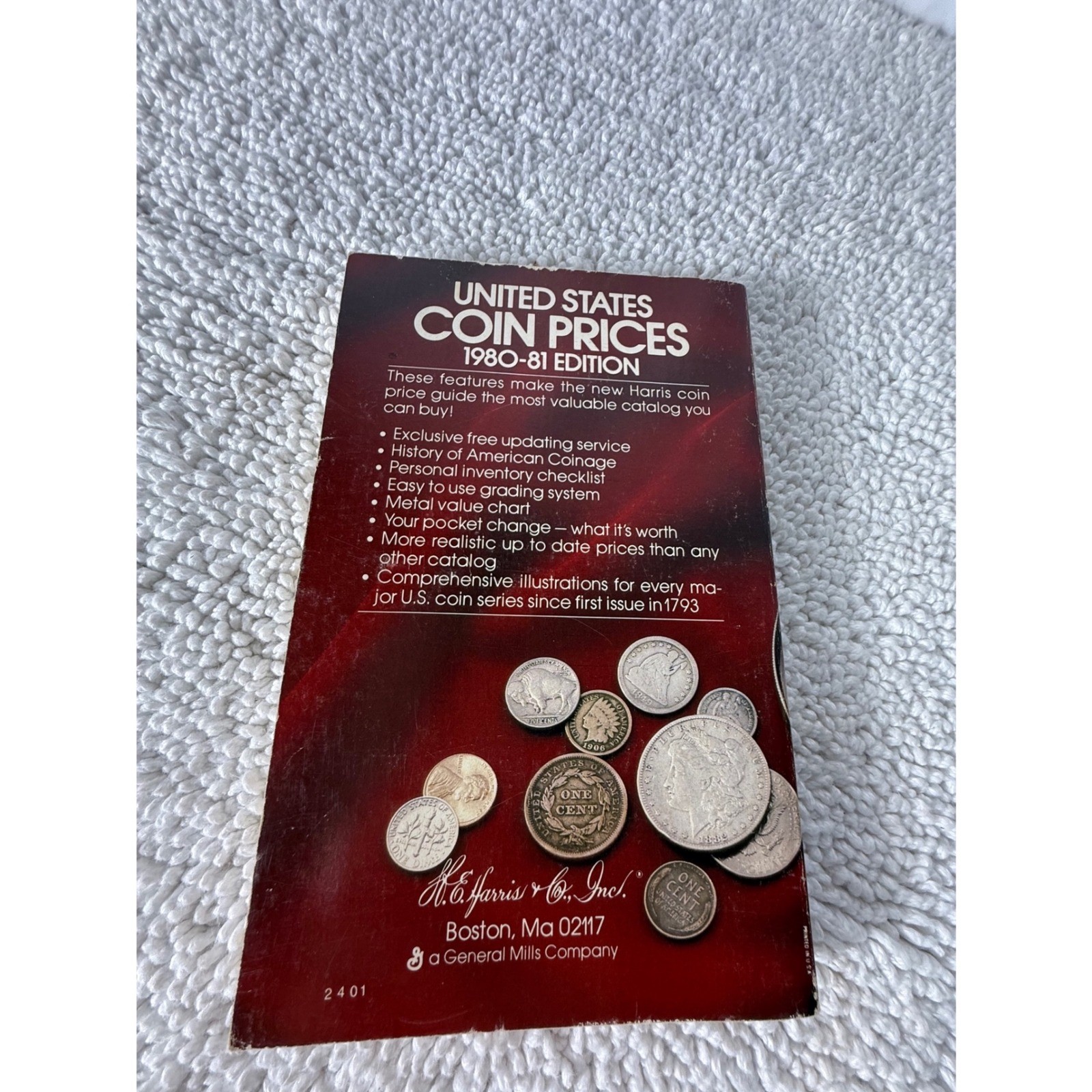 Vintage 1980 United States Coin Prices 1980-81 Edition H.E. Harris Guide Book