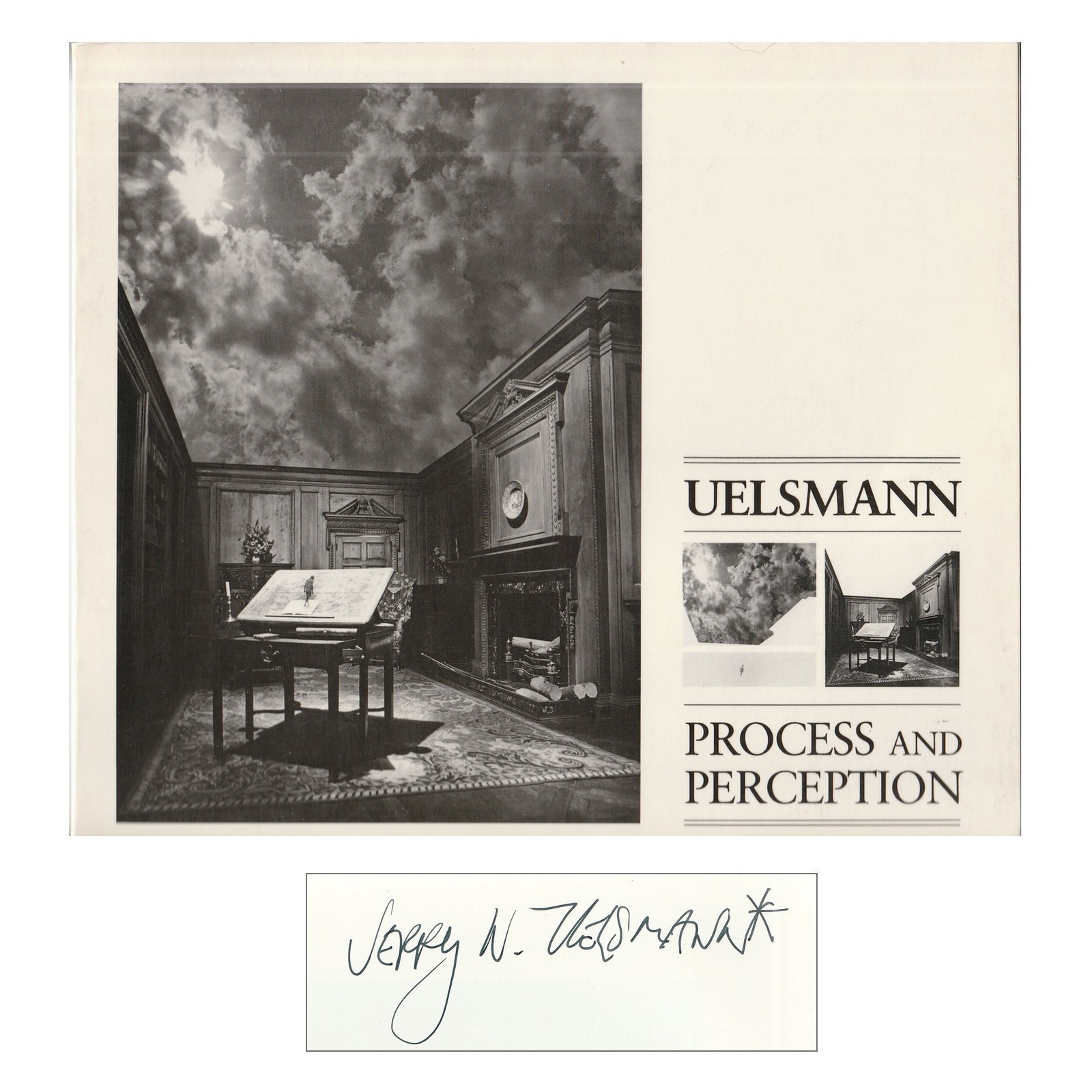 Jerry Uelsmann SIGNED photography book Process and Perception, 1985 1st edition