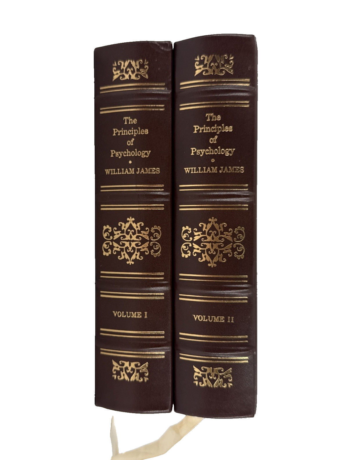 William James The Principles of Psychology Volumes 1 & 2 Special Edition Leather