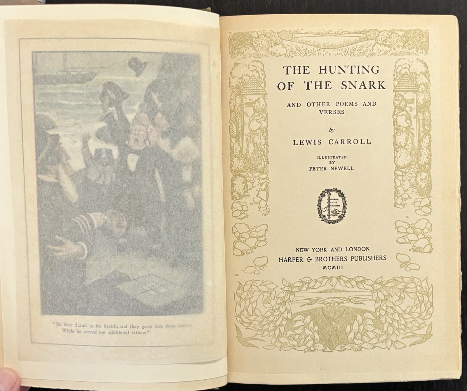 THE HUNTING OF THE SNARK AND OTHER POEMS BY LEWIS CARROLL 1903 – ILLUSTRATED