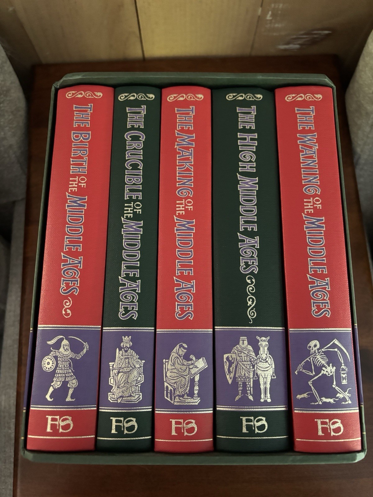 The Story of the Middle Ages 5 Vol Set. Illustrated W/Slipcase, Folio Society