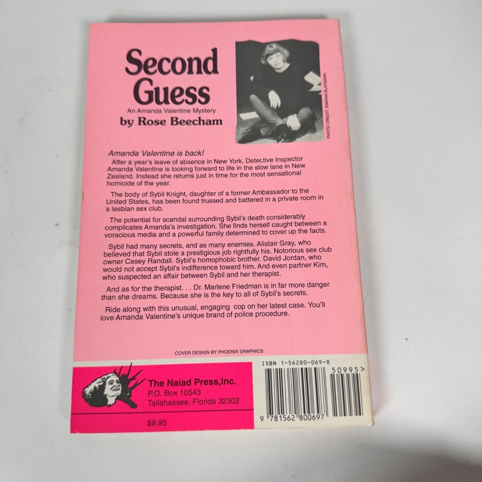 Second Guess Rose Beecham 1994 First Edition PB Naiad Press LGBTQ Mystery