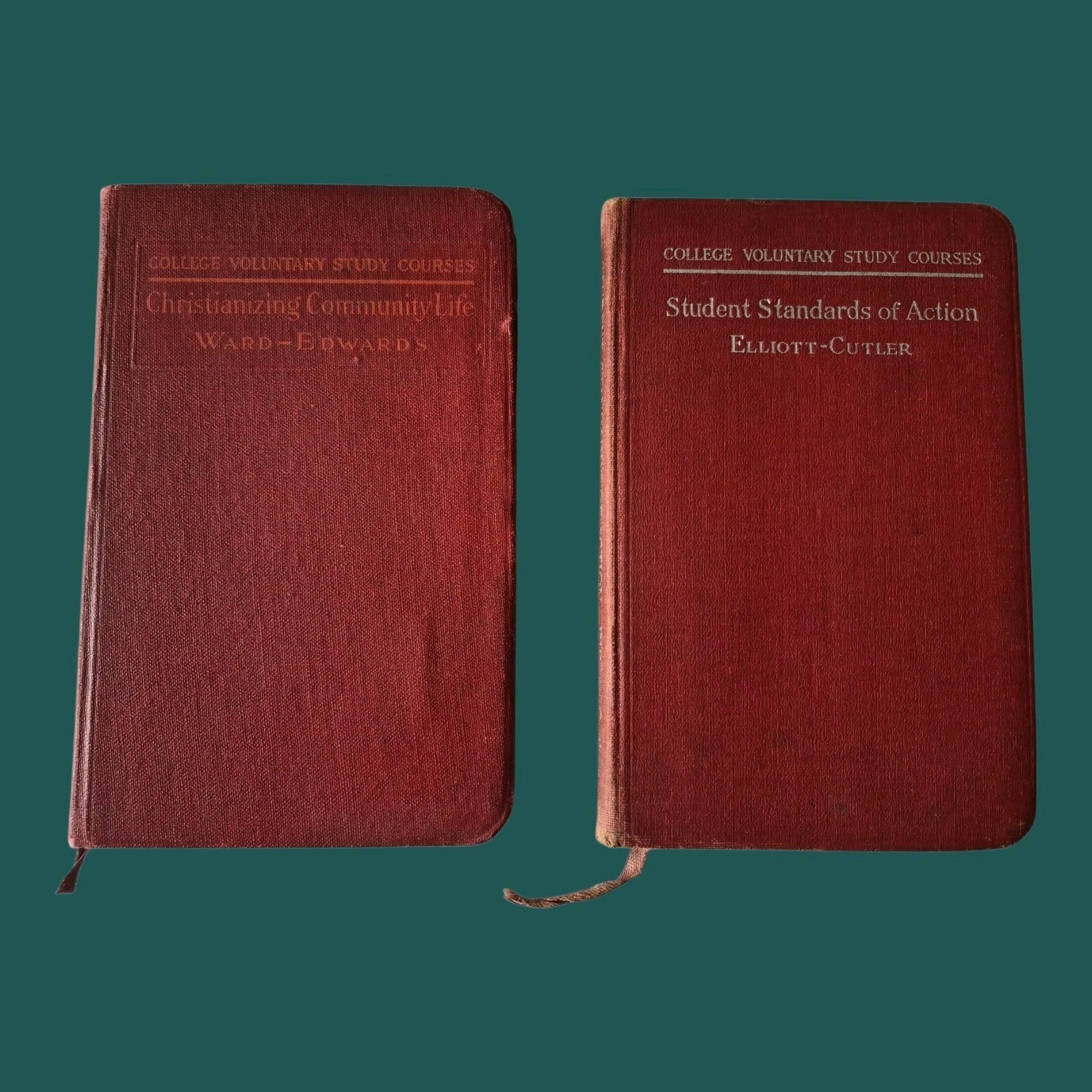 1914 1917 College Voluntary Study Courses Book Set YMCA Association Press