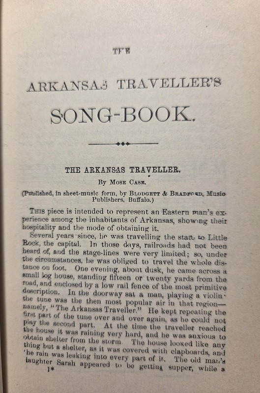 ORIGINAL! 1864 Arkansas Traveler Songster Song Book Dick & Fitzgerald