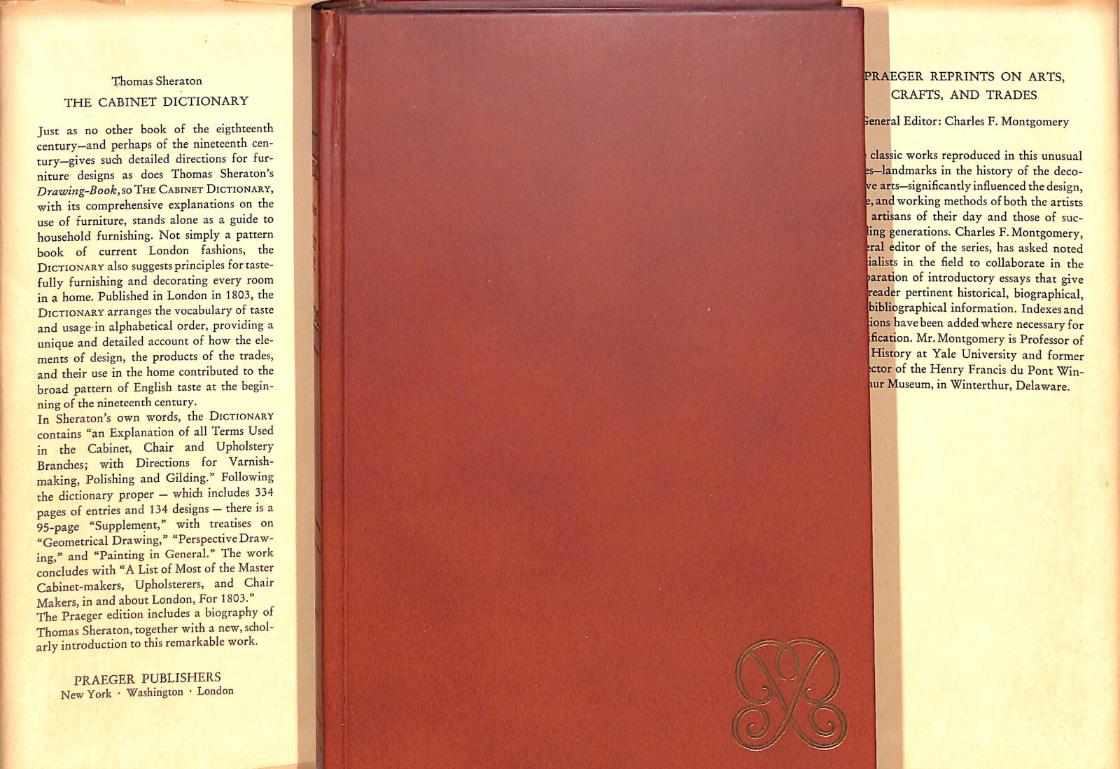 „Thomas Sheraton Cabinet Dictionary: Volume I Abacus – Drawer“ 1970 SHERATON, T