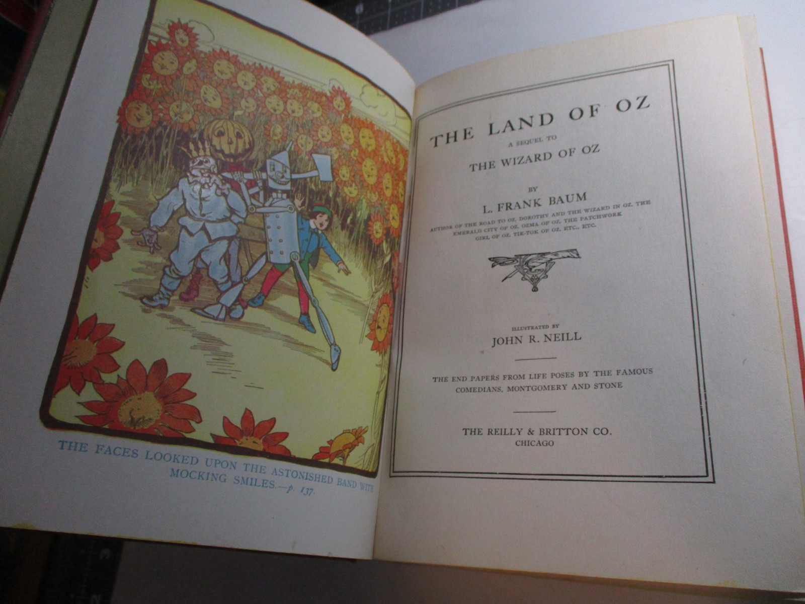 The Land of Oz, L Frank Baum, Reilly & Britton, 12 Color Plates, 1914 Edition