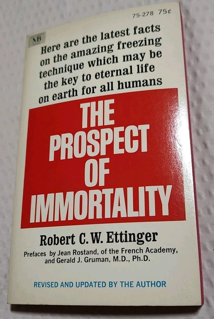 Vintage 1969 The Prospect of Immortality Robert C. W. Ettinger MB Paperback Rare