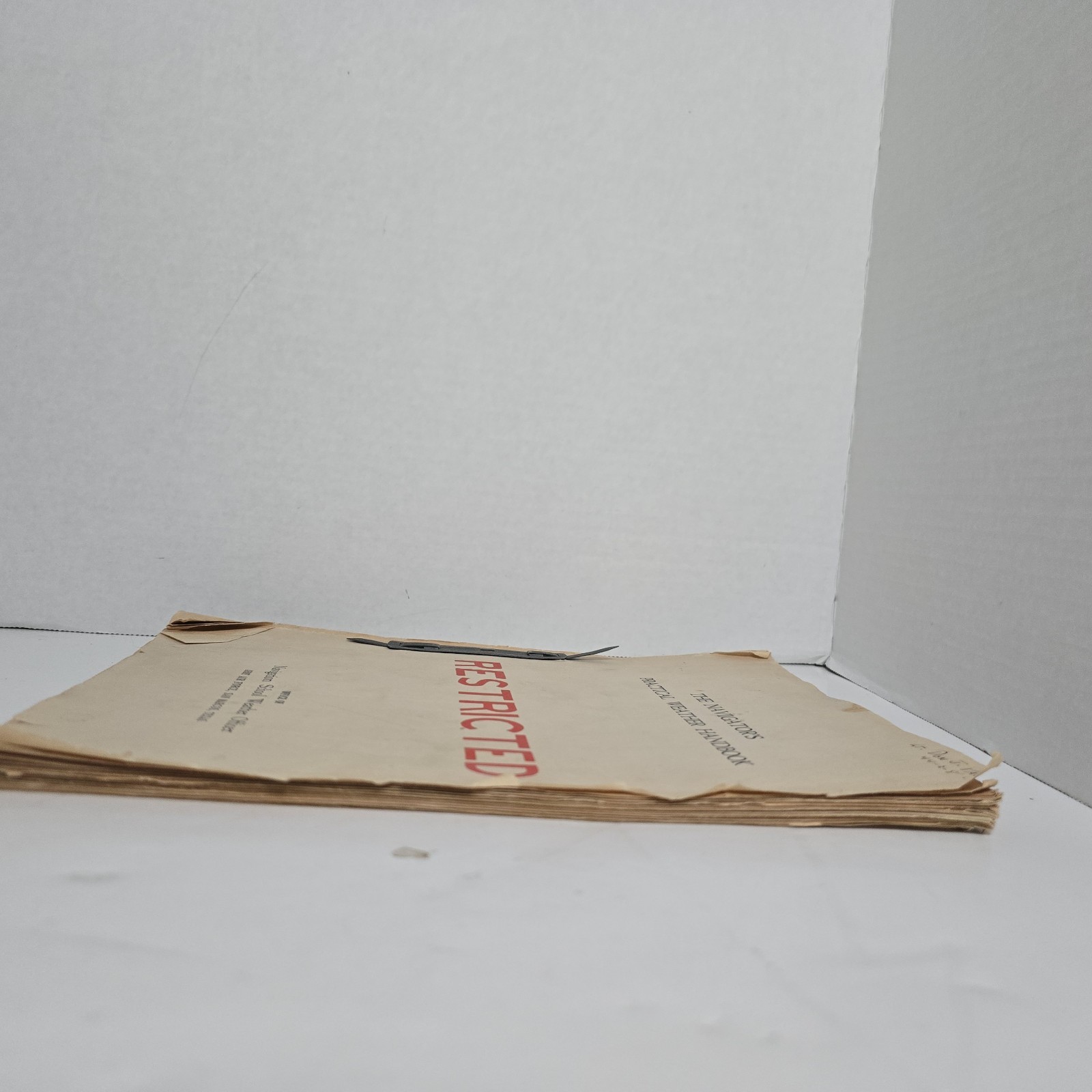 Army Air Force „The Navigator’s Practical Weather Handbook“ RESTRICTED WWII VTG