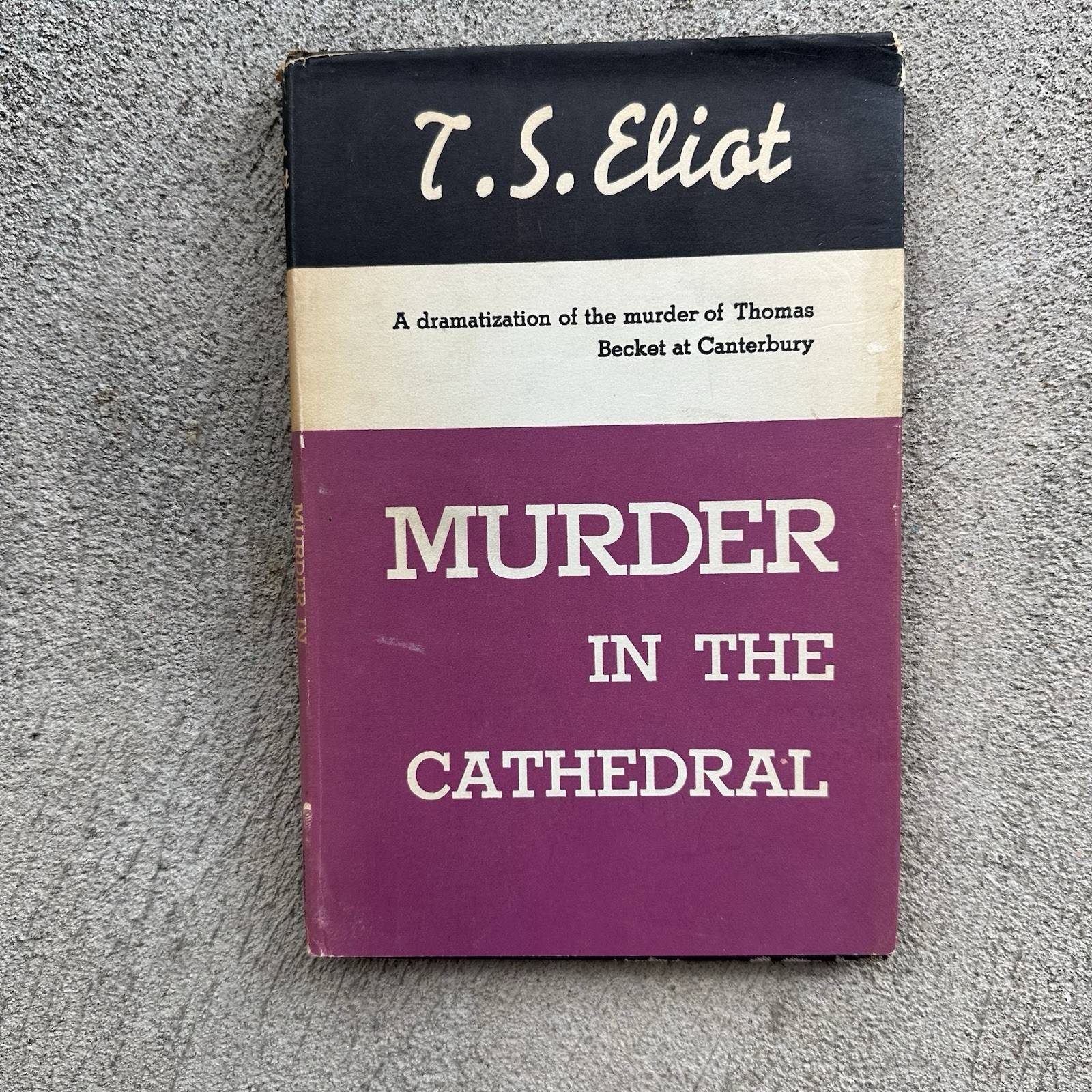 MURDER IN THE CATHEDRAL by T. S. ELIOT – 1935 Harcourt Brace HJ DJ – (Notation)