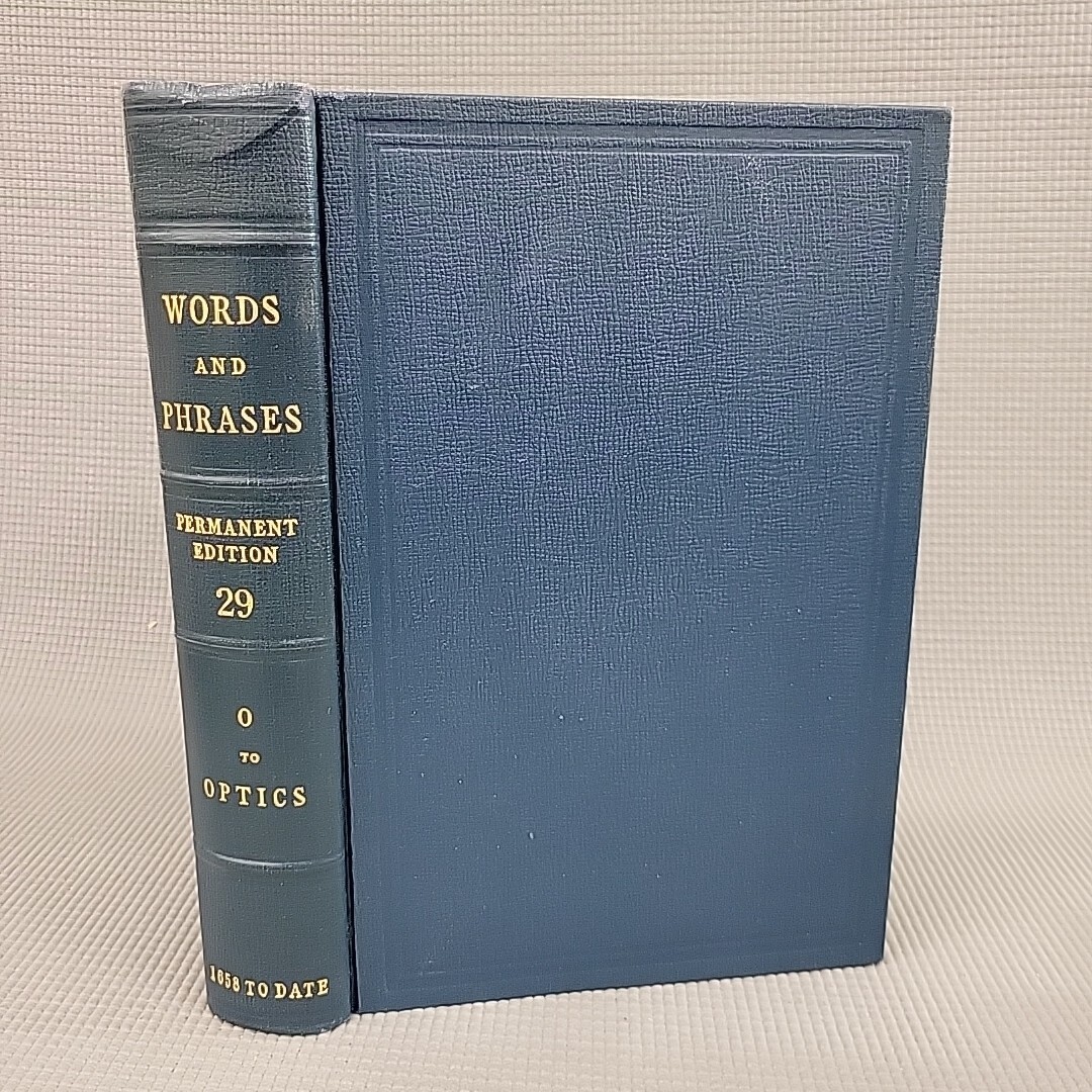 Words and Phrases Permanent Edition 1658 to Present Vol 29 HC