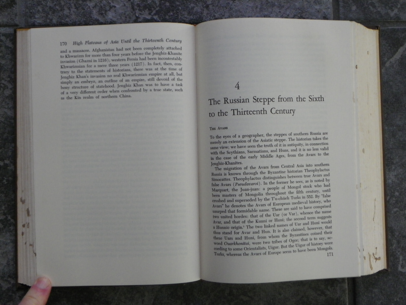 „The Empire of the Steppes“-Grousset-1970-1st Edition-Maps-Central Asian History