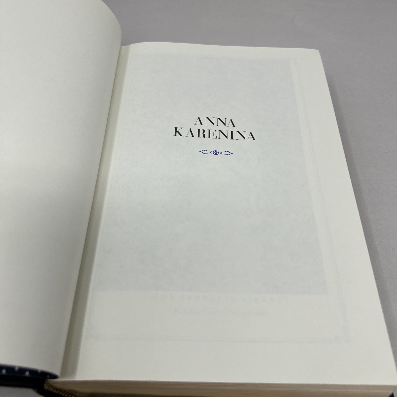 Anna Karenina – Leo Tolstoy – The Franklin Library – 1980 Edition