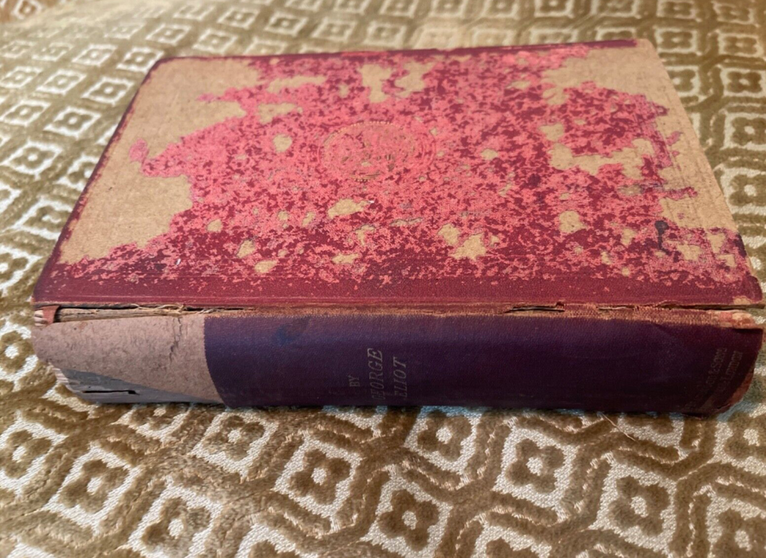 MILL ON THE FLOSS George Eliot VOLUME 2 antique ILLUSTRATED 1884 Hardcover book