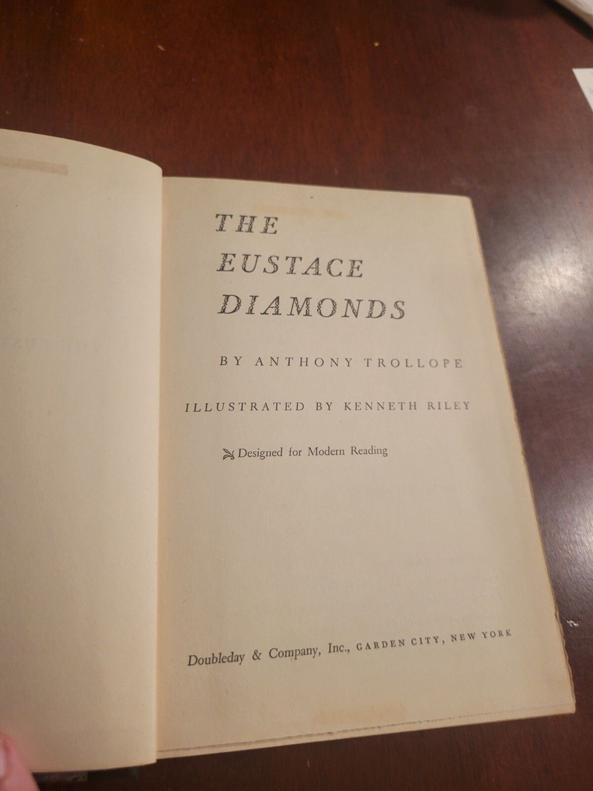 The Eustace Diamonds by Anthony Trollope (1951, Hardcover Illustrated) Vintage