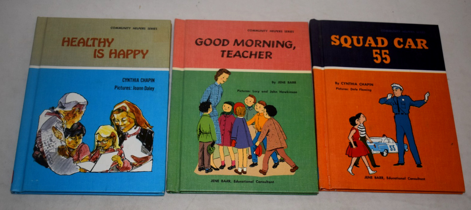 Vintage 1960s / 1970s Albert Whitman Community Helpers Series Lot of 3