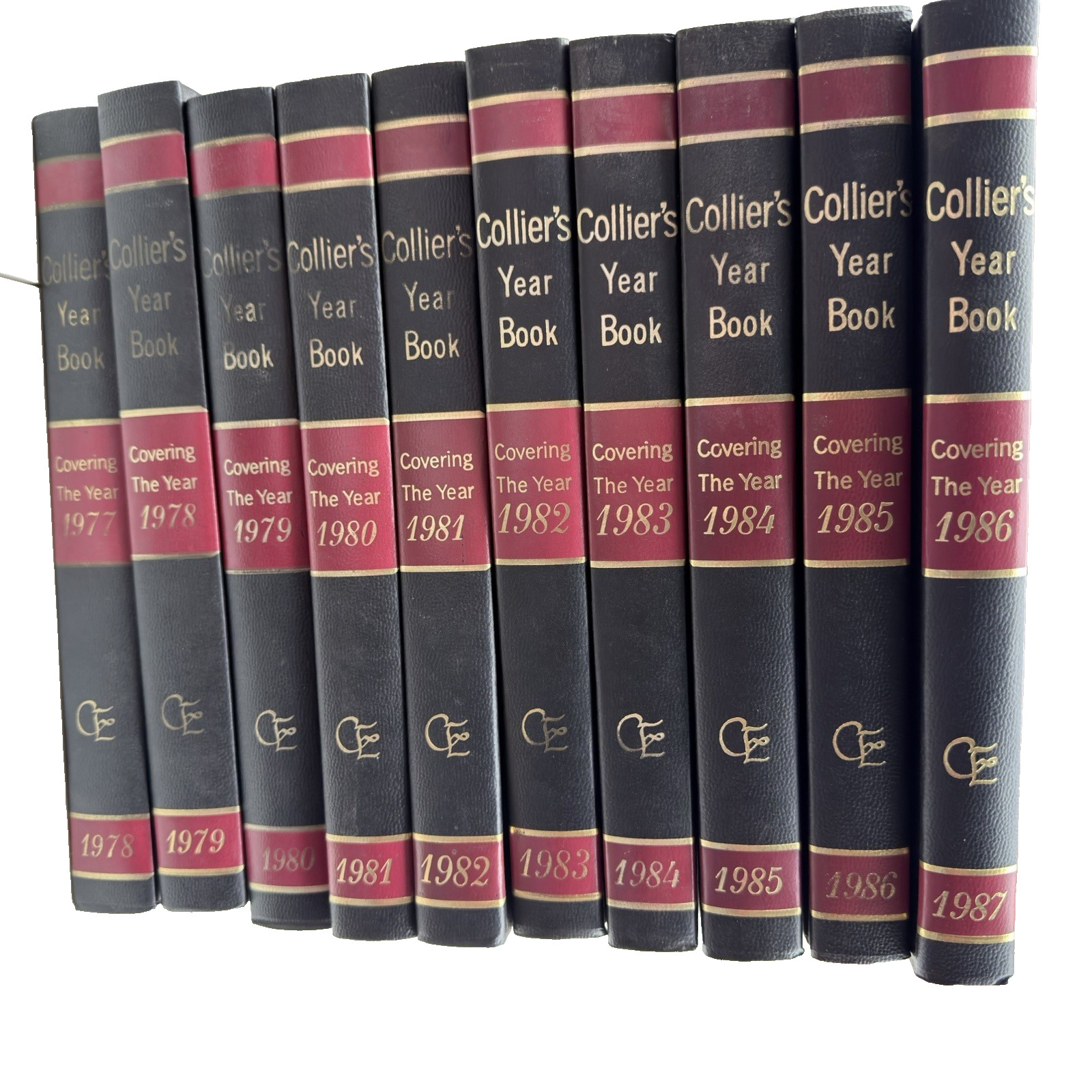 1950s Collier’s Encyclopedia Full Set Of 20, Plus Set Of 21 Yearbooks 1967-1987
