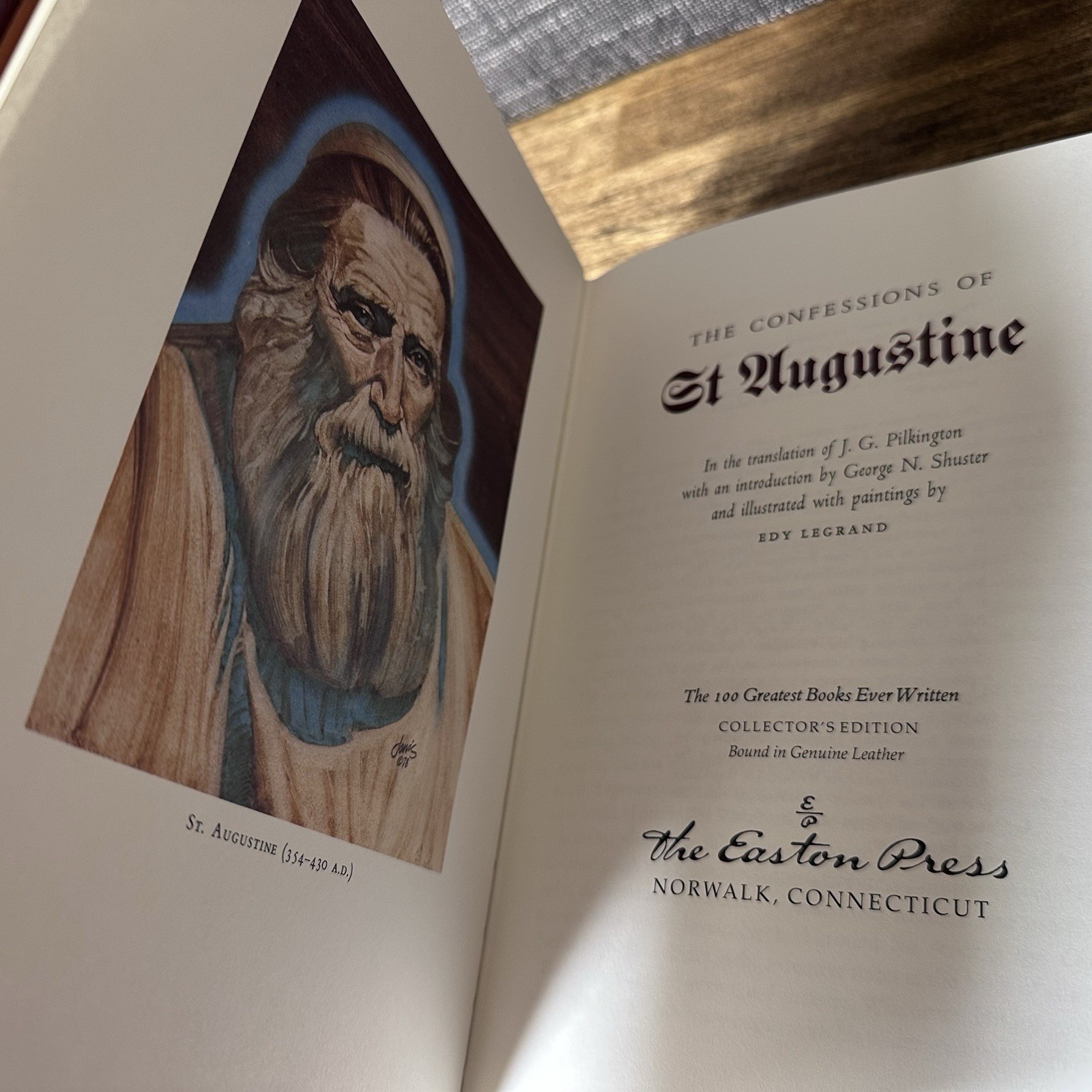 CONFESSIONS SAINT AUGUSTINE EASTON PRESS Leather COLLECTOR’S Edition CHRISTIAN