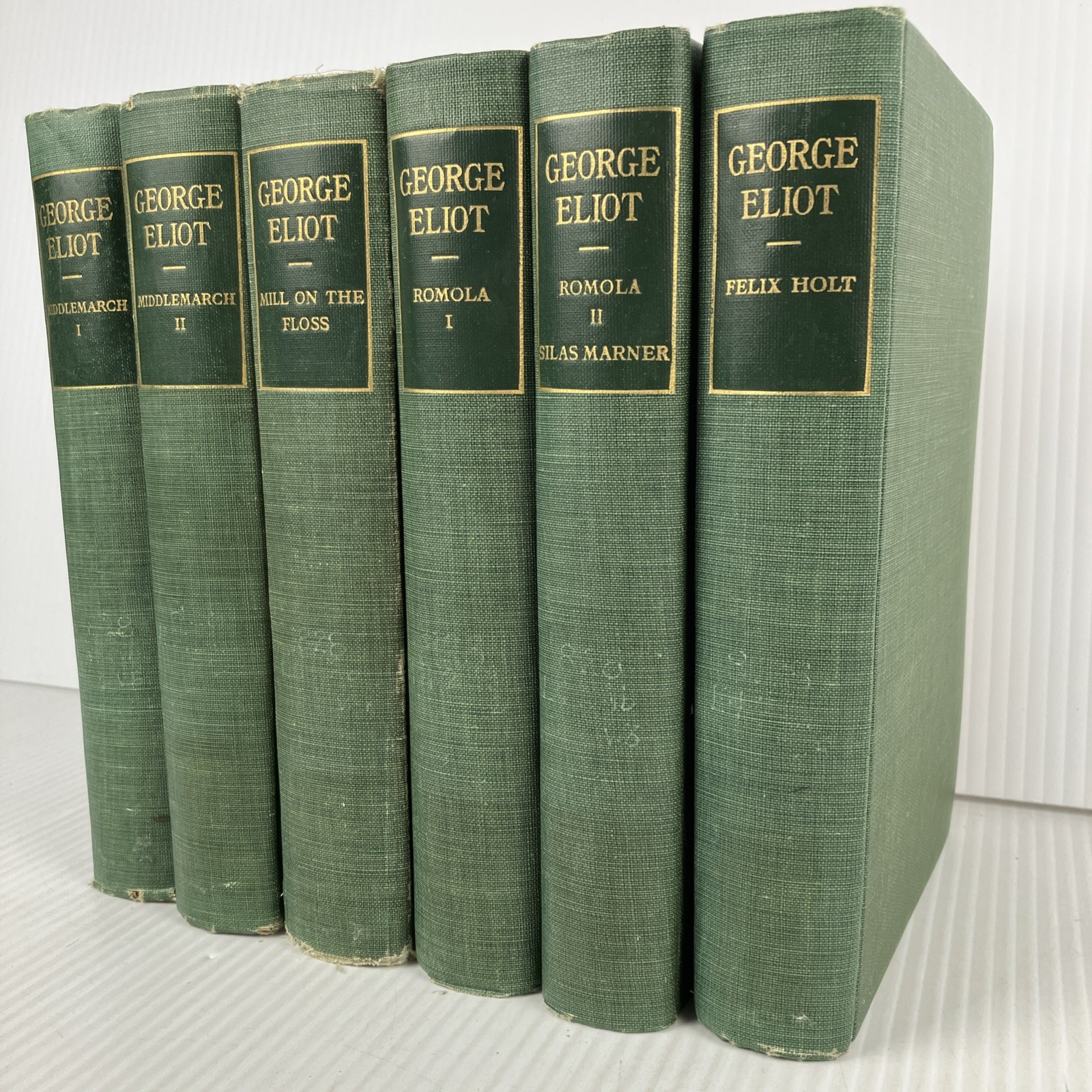 Works of George Eliot 6 volumes 1909 Century Library Edition Mill Floss Romola