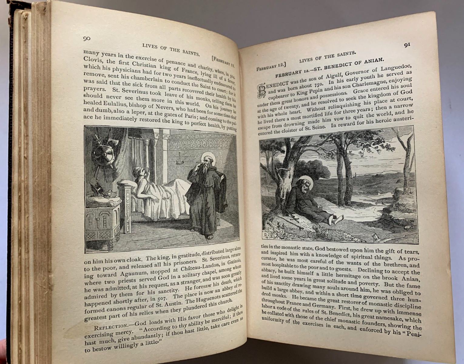 Antique PICTORIAL LIVES of the SAINTS HC Illustrated 1888