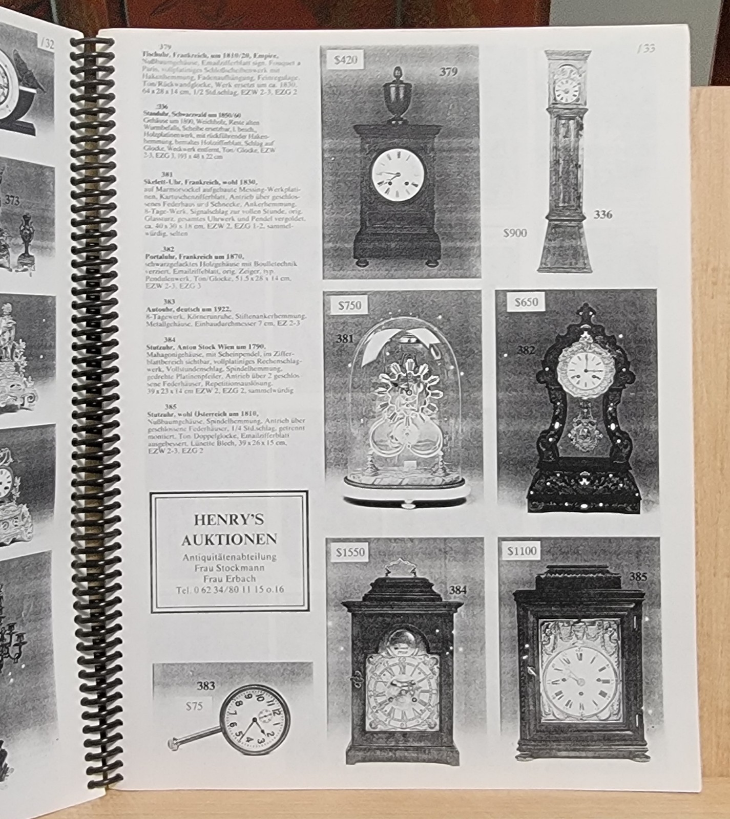 Foreign Clocks Roy Ehrhardt 5 Book Lot Limited First Editions Spiralbound
