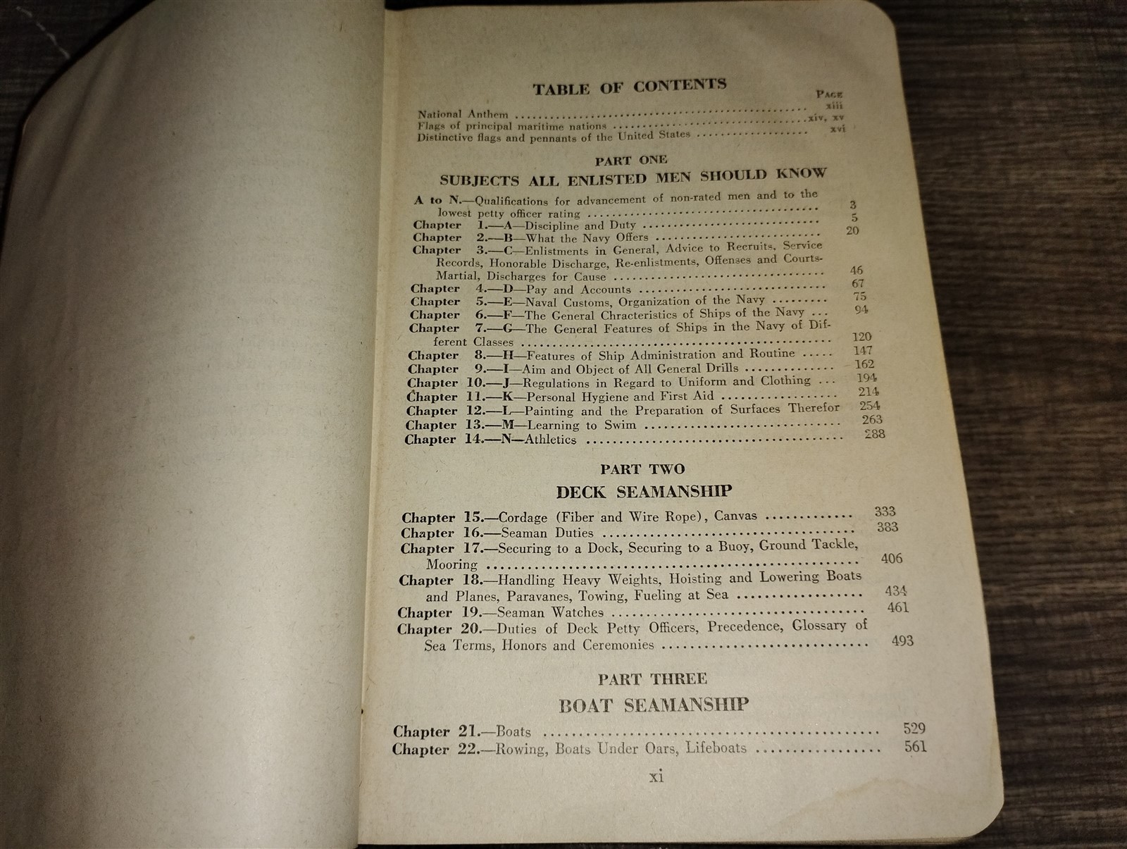 The Bluejackets‘ Manual 1943 World War II WW2 United States Navy Hardcover 11th