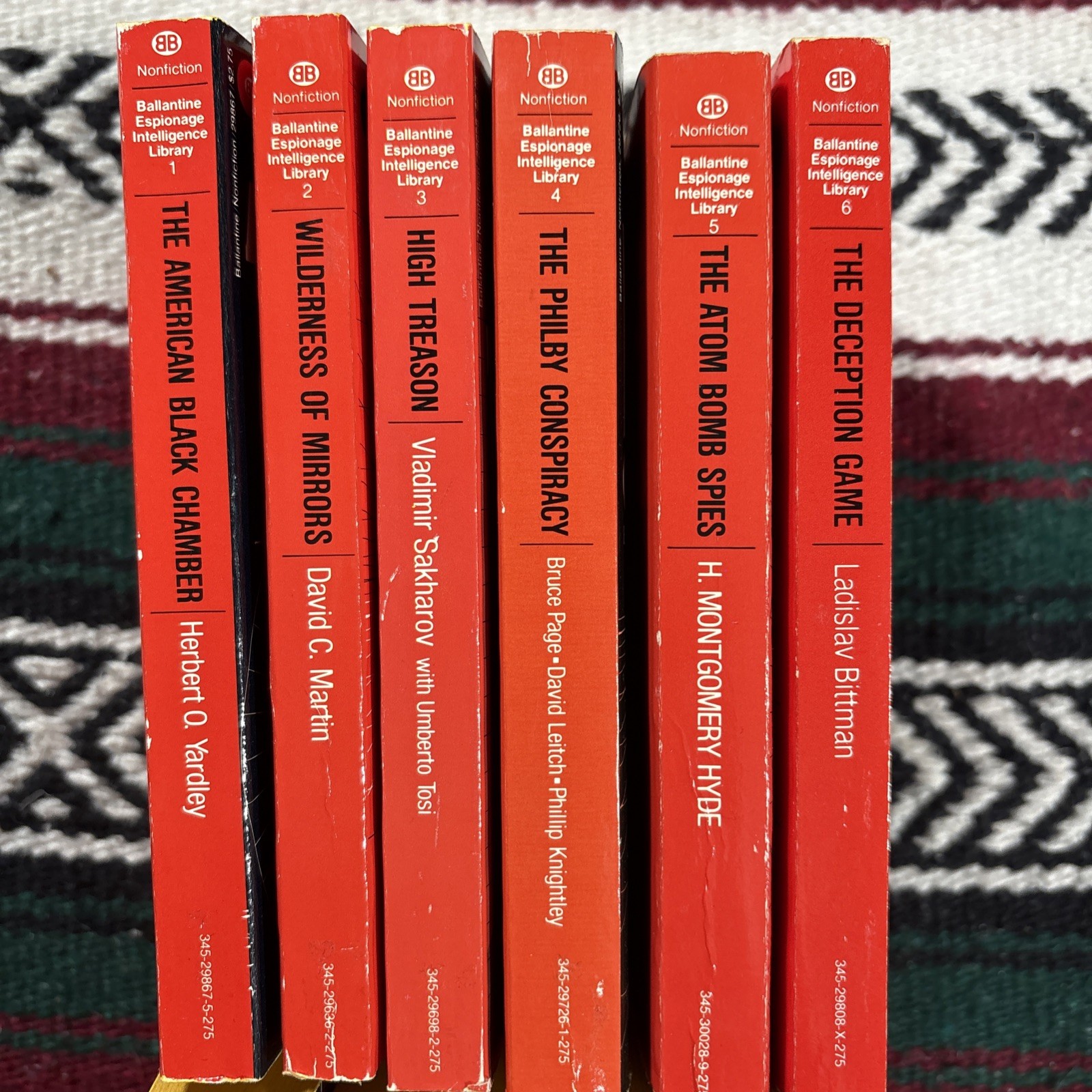Ballantine Espionage Intelligence Library Vintage PB 15 Books Cold War Spies