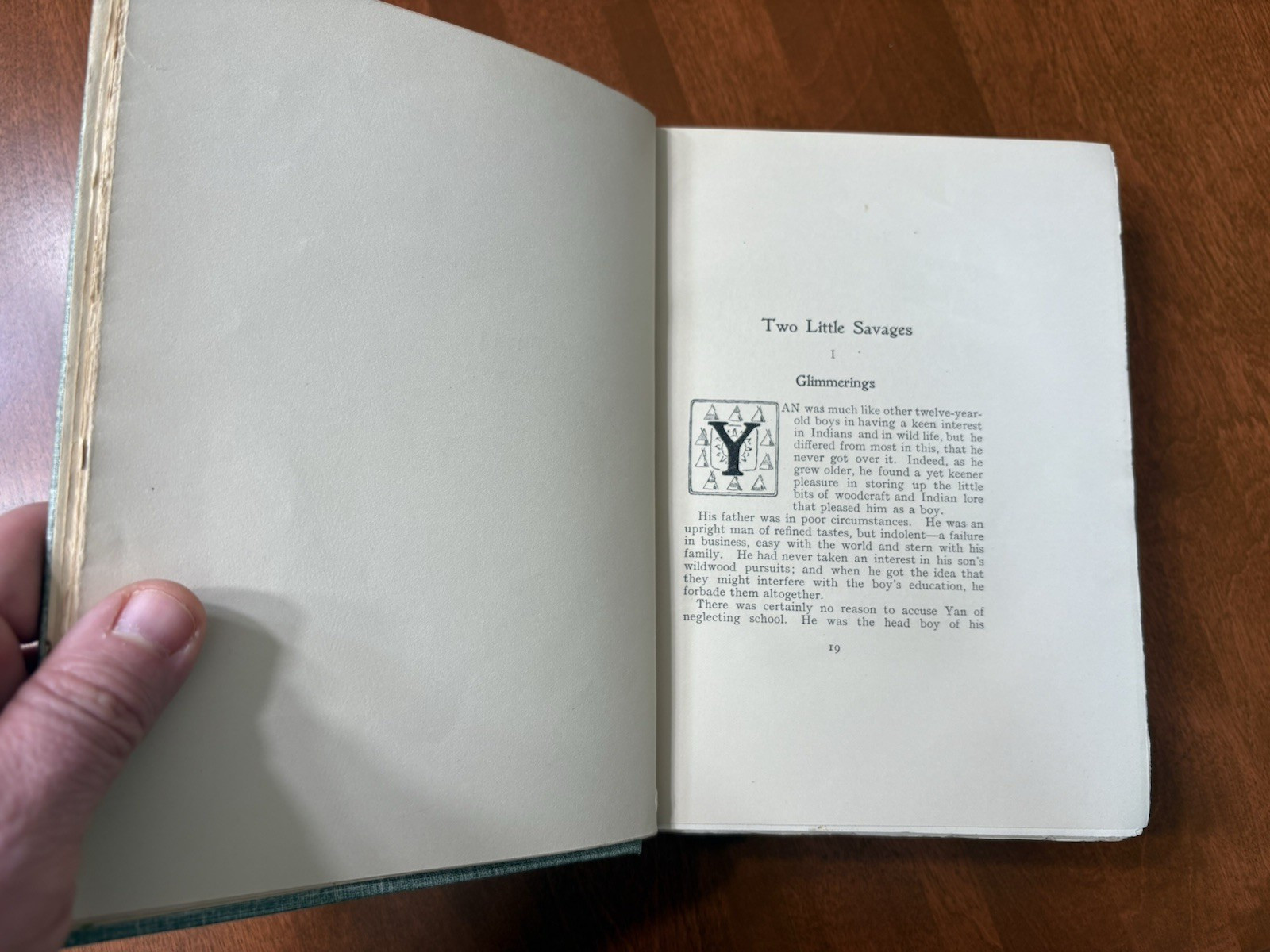 FIRST EDITION/ PRINTING „Two Little Savages,“ Ernest Seton, VG+, 1903