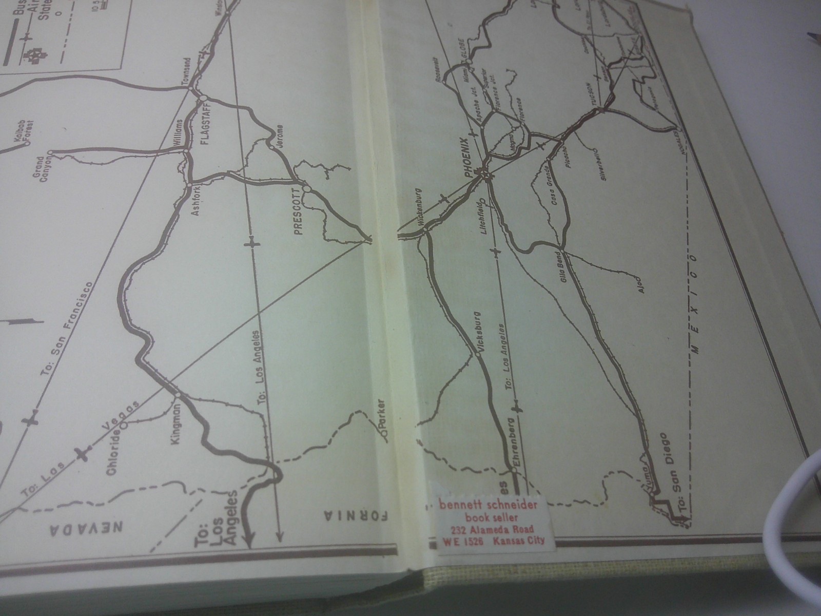 ARIZONA SUNSET STATE AMERICAN GUIDE SERIES WPA HB DJ FIRST ED 1940