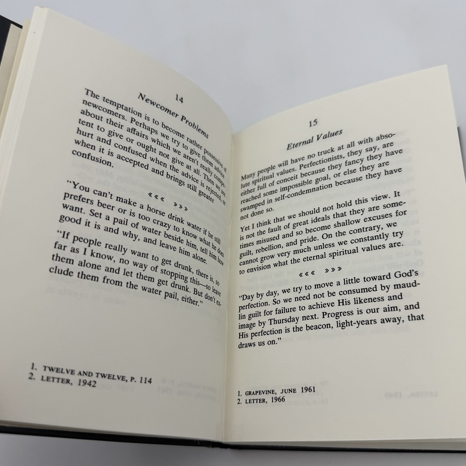 The A. A. Way of Life: As Bill Sees It – Bill W. (1st edition 5th print HC) 1974