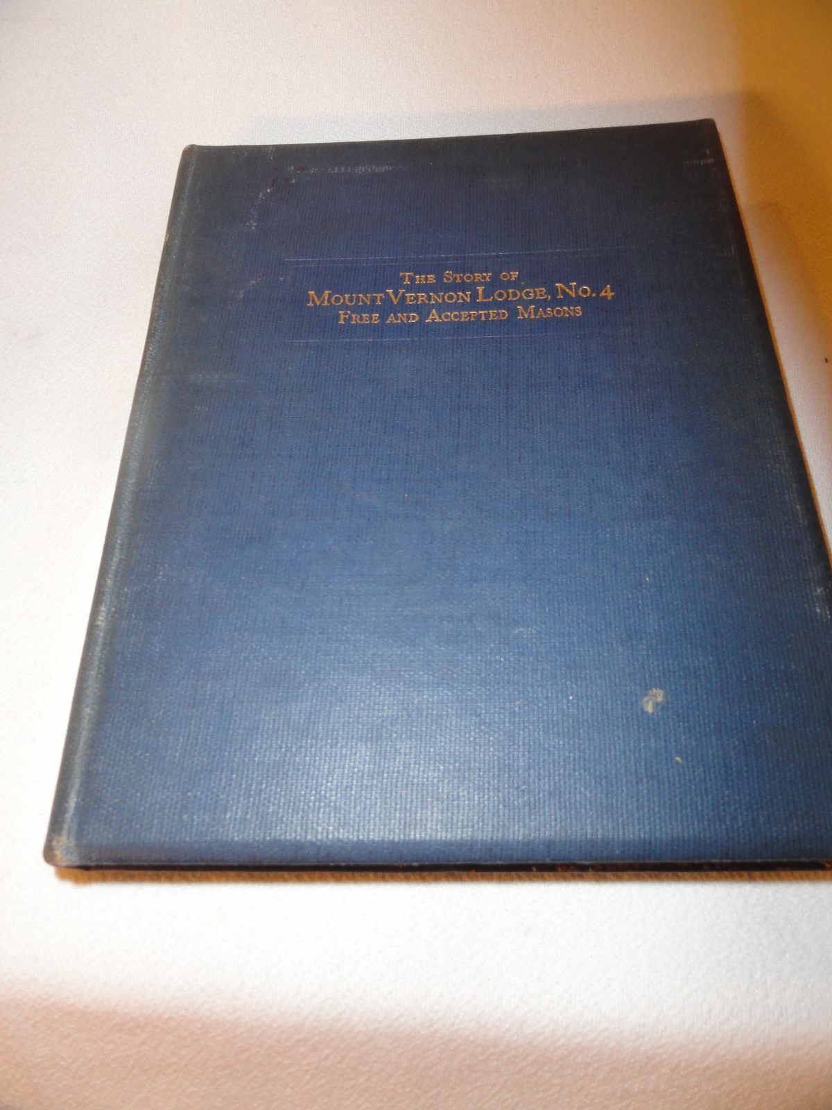 History Mount Vernon Lodge no. 4 Providence Rhode Island 1799-1924 coat of arms