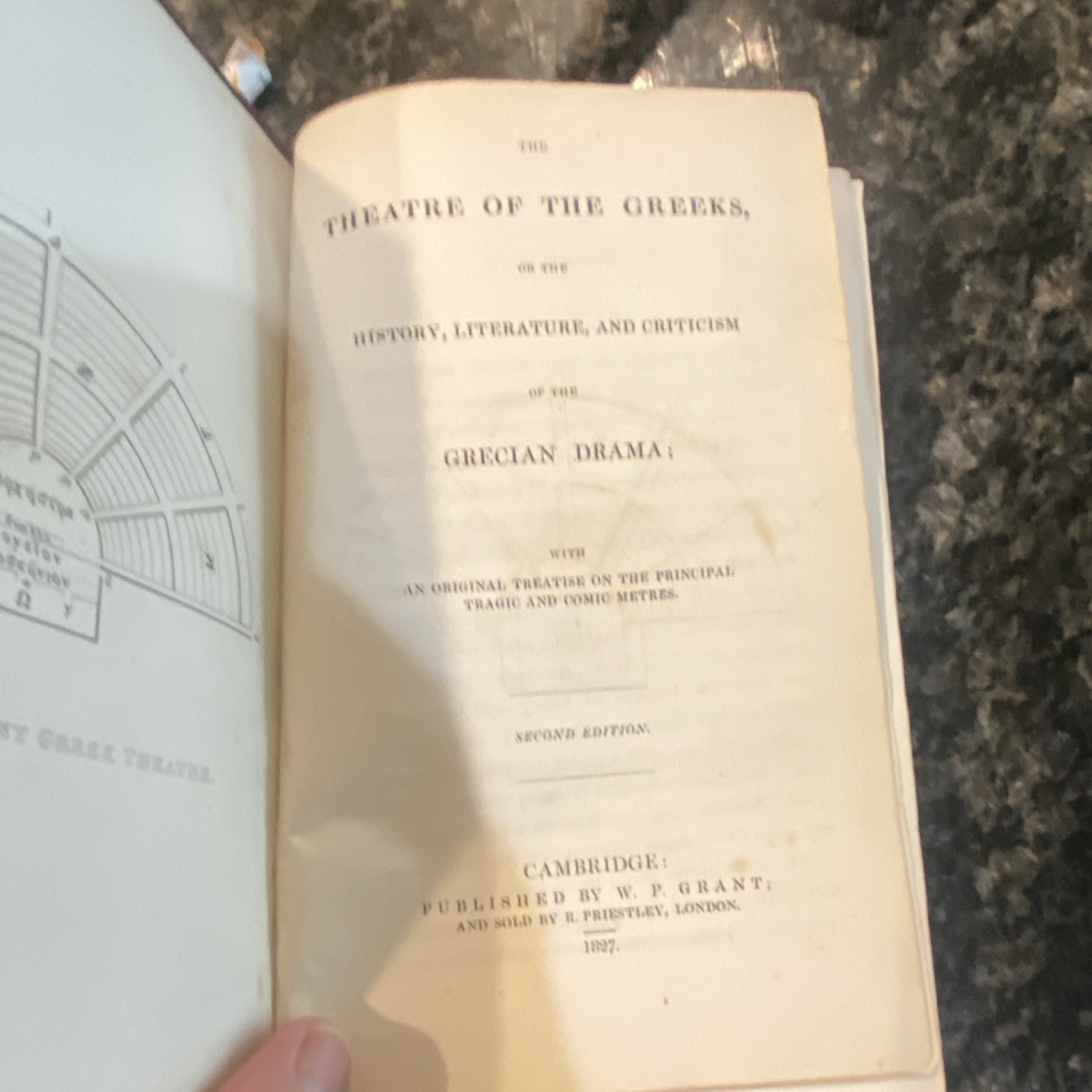 Theatre of the Greeks Grant 2nd Edition Hardcover Cambridge rare scarce