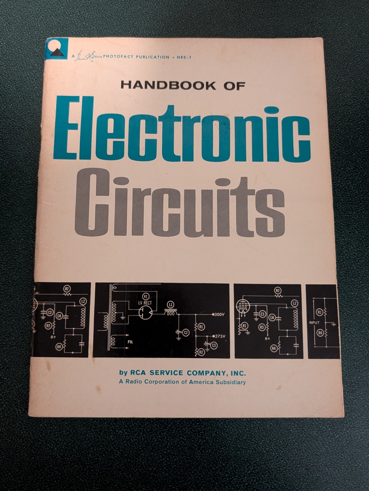 Handbook Of Electronic Circuits Paperback RCA Service Company 1966 FIRST EDITION