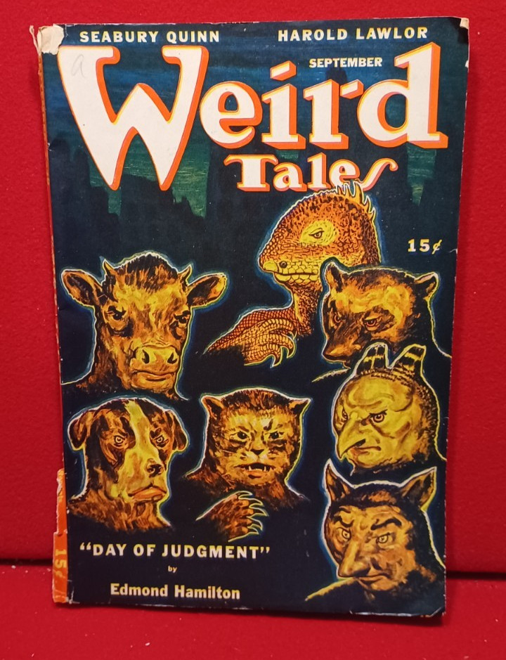 Weird Tales September 1946 Edmond Hamilton Seabury Quinn Harold Lawlor