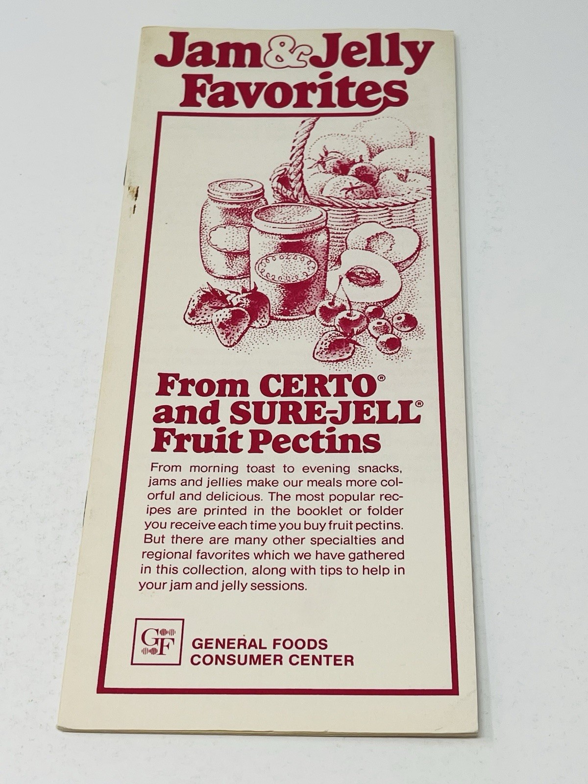 Jam And Jelly Favorites General Foods Recipe Cookbook Brochure Booklet Vintage