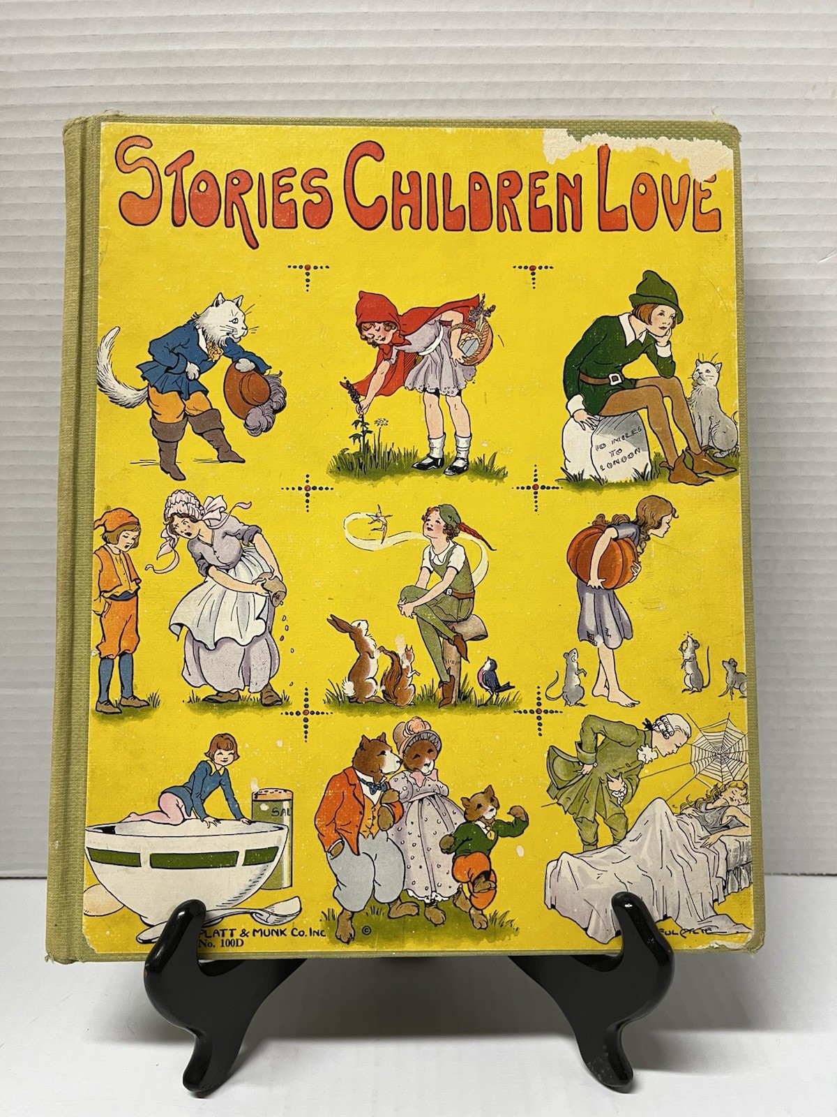 Vintage 1933 Stories Children Love Hardcover Book, Platt & Munk Co. No.100D. F
