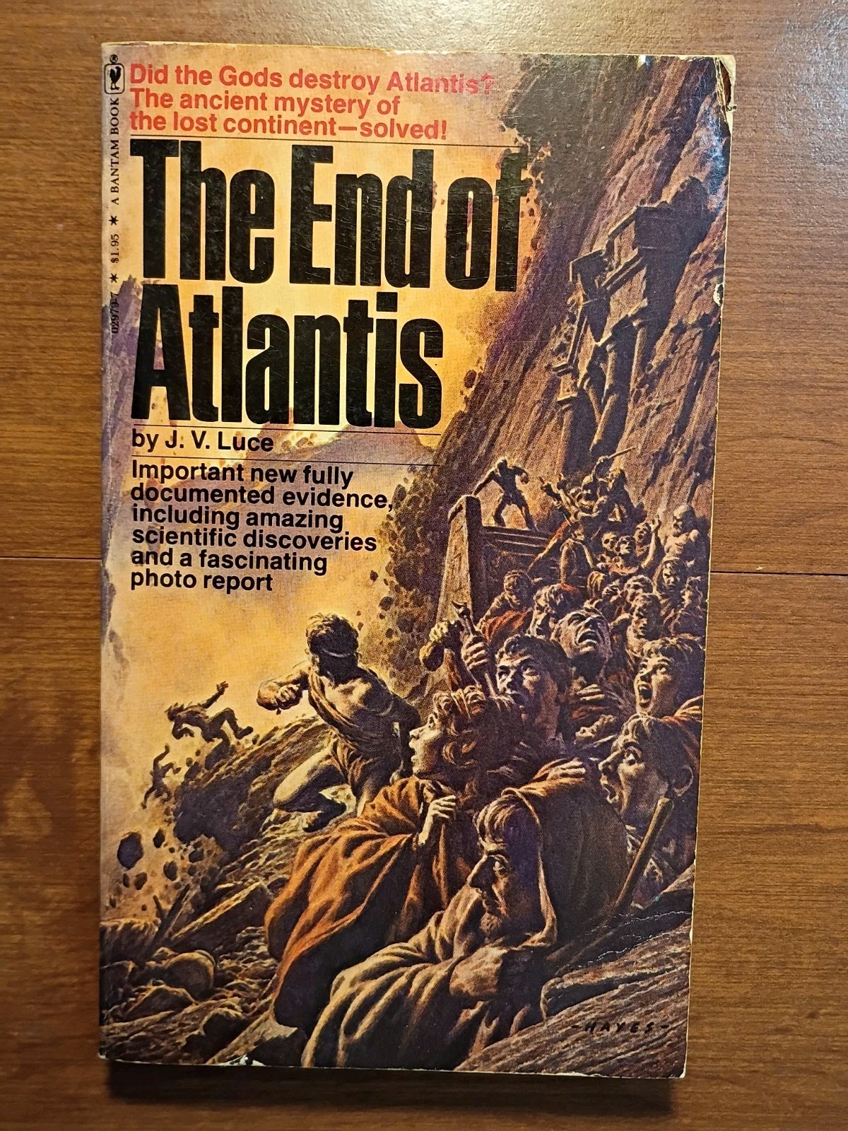 The End of Atlantis by J. V. Luce 1978 1st Bantam Edition Illustrated