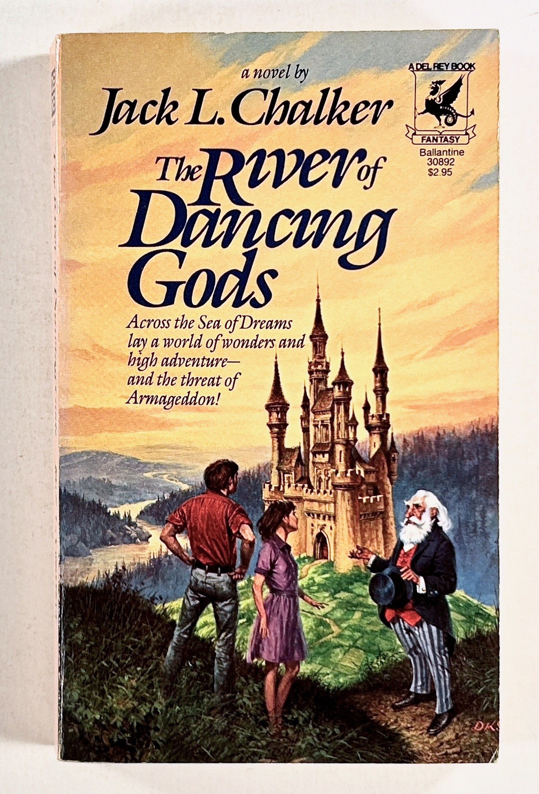 1984 Jack L Chalker RIVER OF THE DANCING GODS fantasy epic novel FIRST BOOK pb