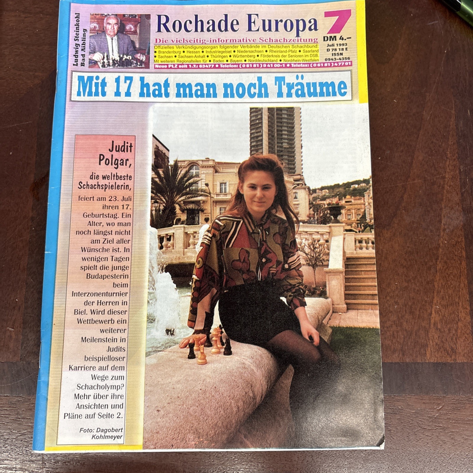 German Europa-Rochade, July 1993, Judit Polgar, World’s Best Chess Player