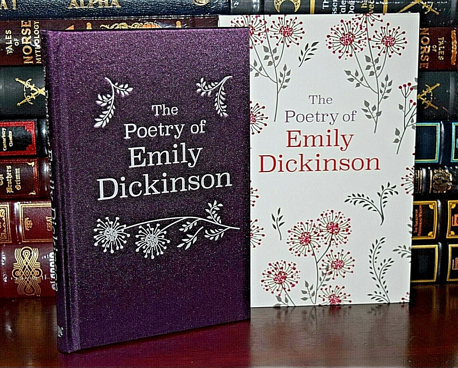 Poetry of Emily Dickinson Illustrated New Silk Deluxe Hardcover in Slipcase Gift