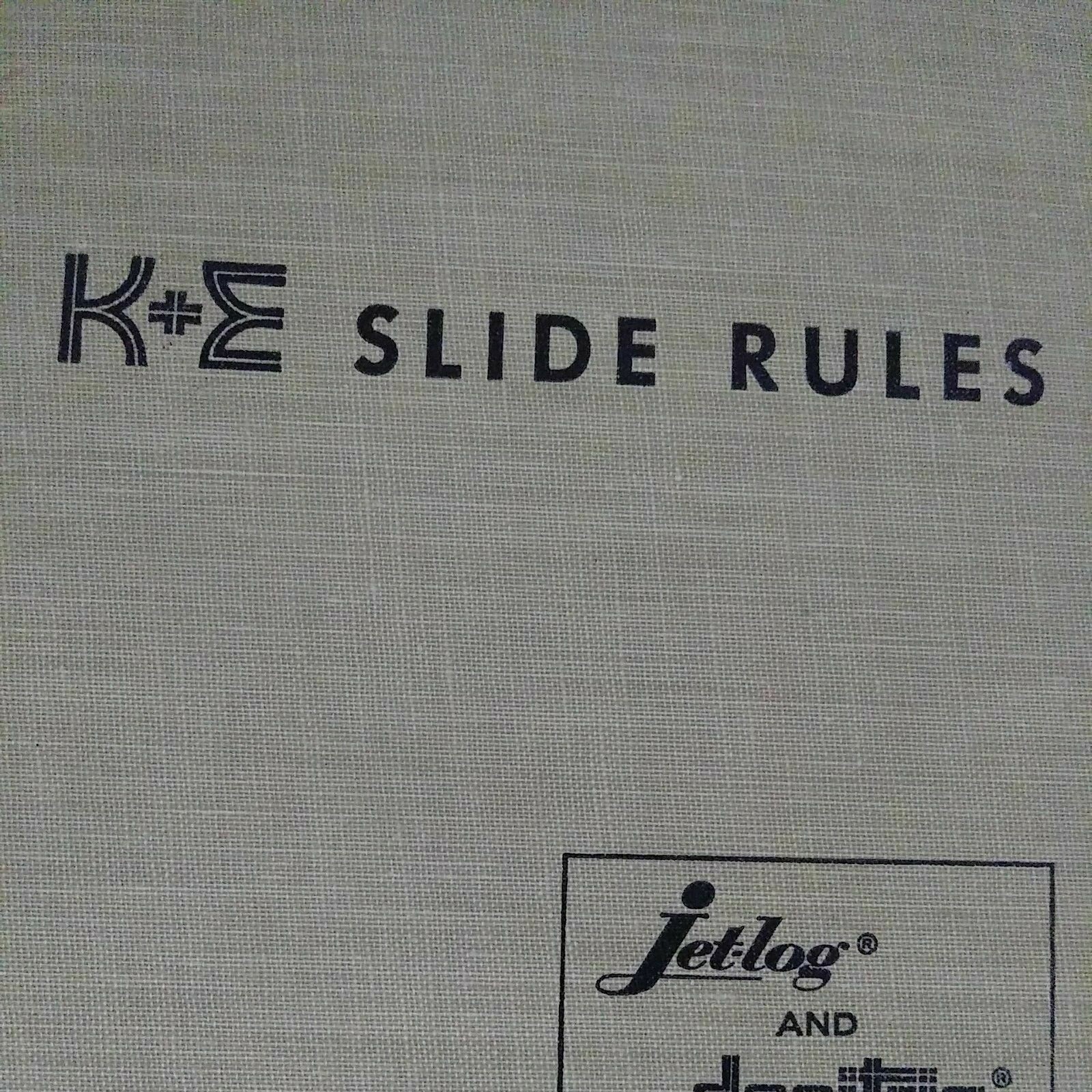 K&E Slide Rule Manual Log Log Duplex Decitrig Keuffel Esser Hardcover
