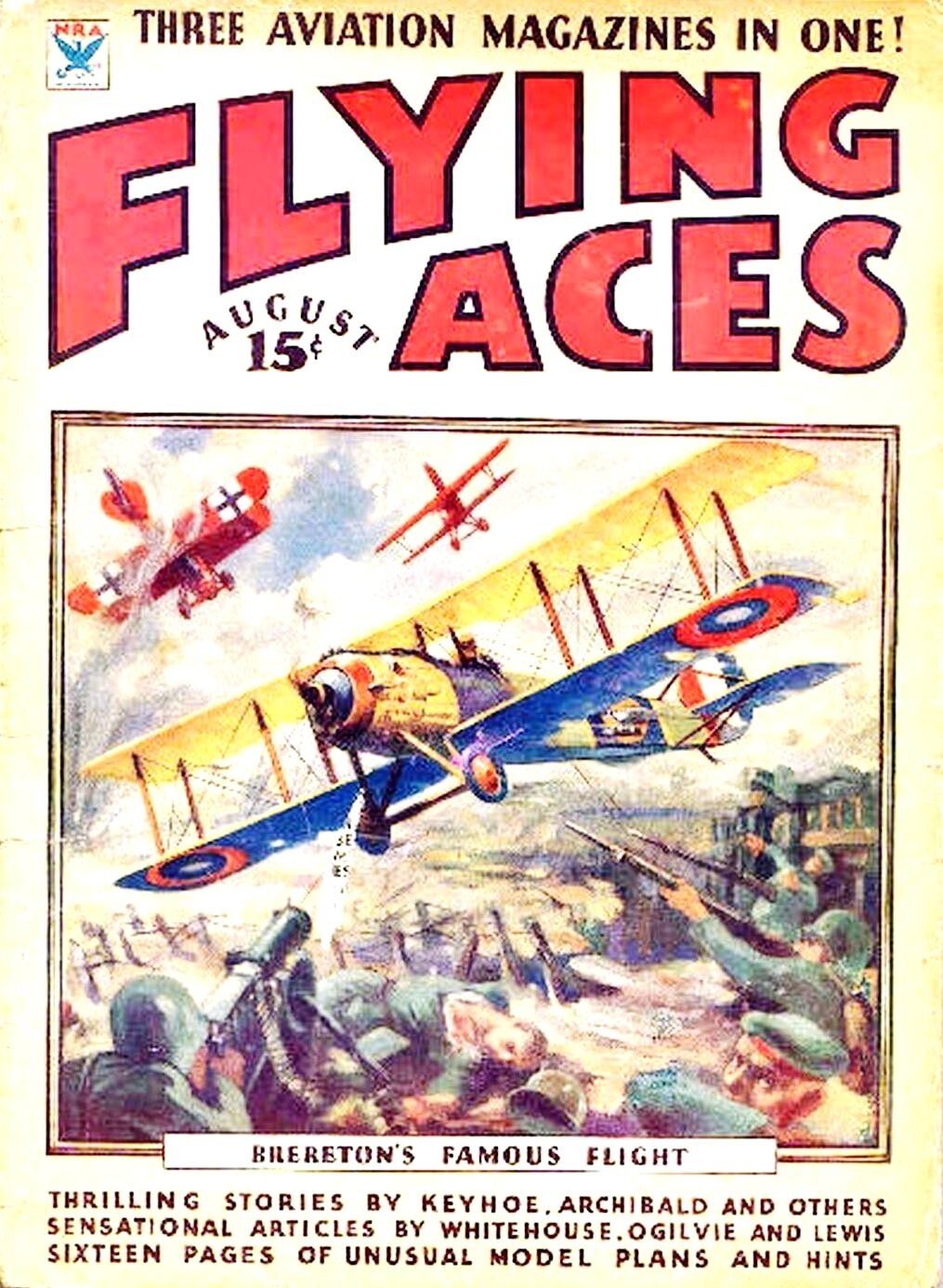 FLYING ACES MAGAZINE Collection 30 Classic Issues On USB Thumb Drive