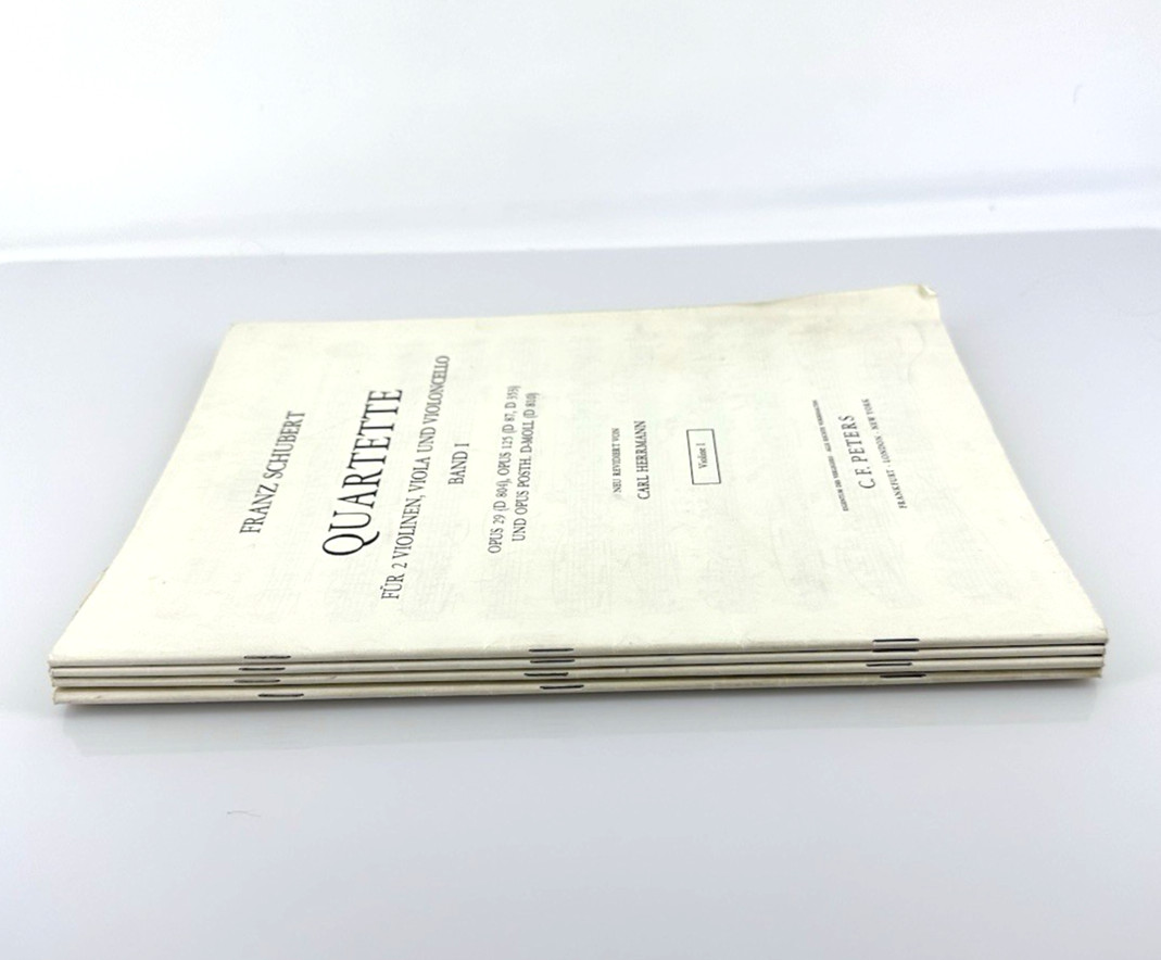 Vintage Schubert String Quartet Parts Band I C.F. Peters Complete Set D810 D804